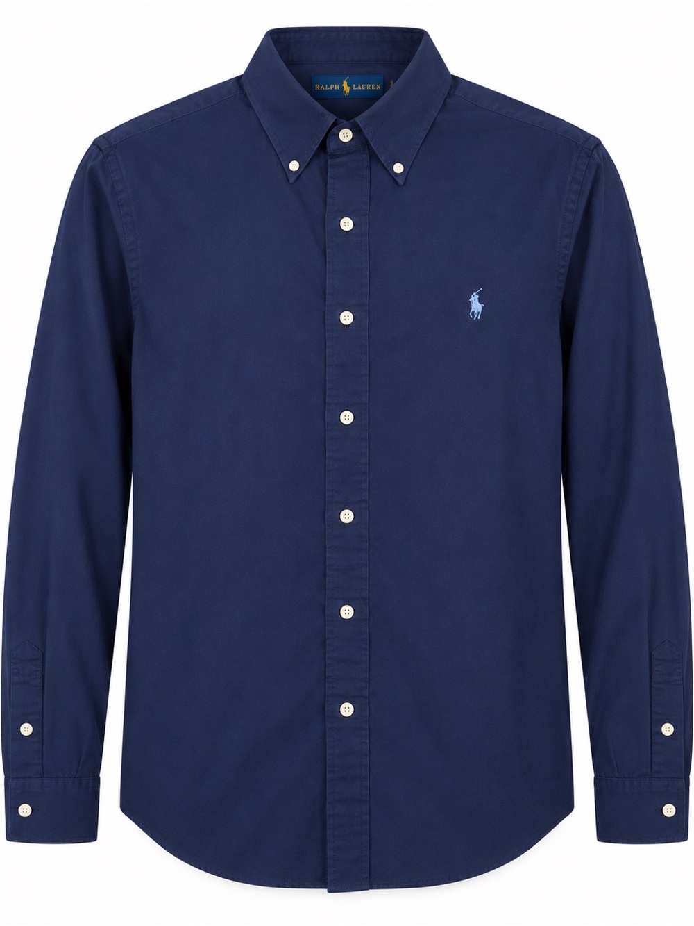 Ralph Lauren Men’s Navy Button-Down Oxford Shirt with Pony Logo Size Medium